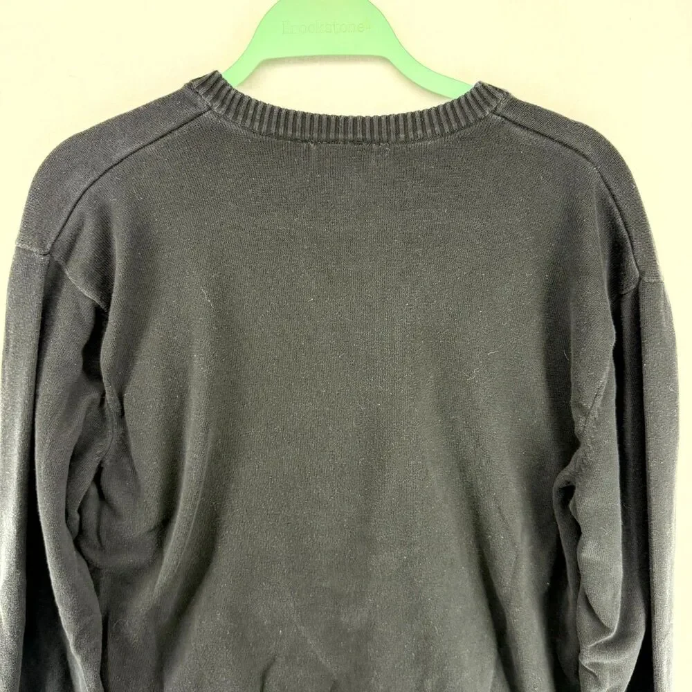 Lacoste VNeck Long Sleeve Light Weight Sweater Mens Size 6 XL‎ 100% Cotton